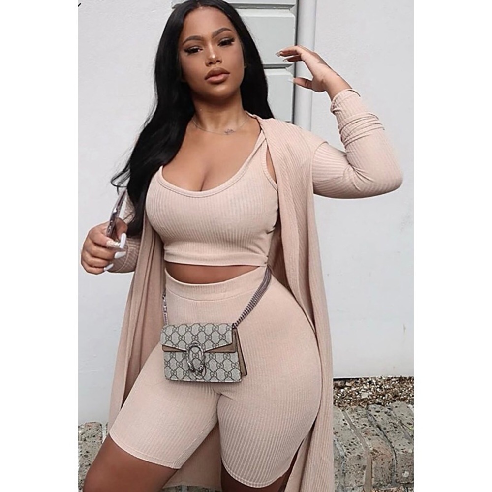BIKER SHORT SET